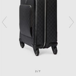 Gucci Carryon Luggage (Trolley) Black Canvas with Interlocking G- Never used